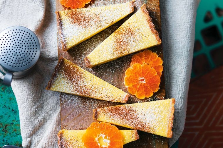 South African Mandarin Milk tart